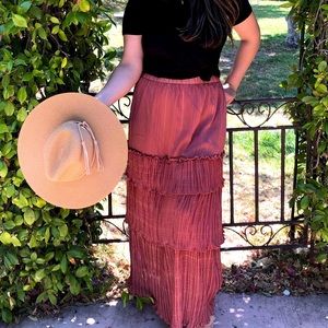 Long Skirt- Color Clay